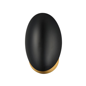 Maxim - 10821BKNAB - One Light Wall Sconce - Maris - Black / Natural Aged Brass