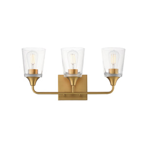 Maxim - 12883CLNAB - Three Light Bath Vanity - Hudson - Natural Aged Brass