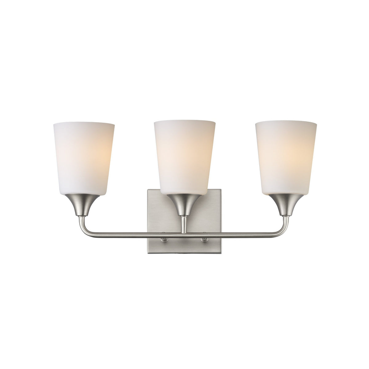 Maxim - 12883SWSN - Three Light Bath Vanity - Hudson - Satin Nickel