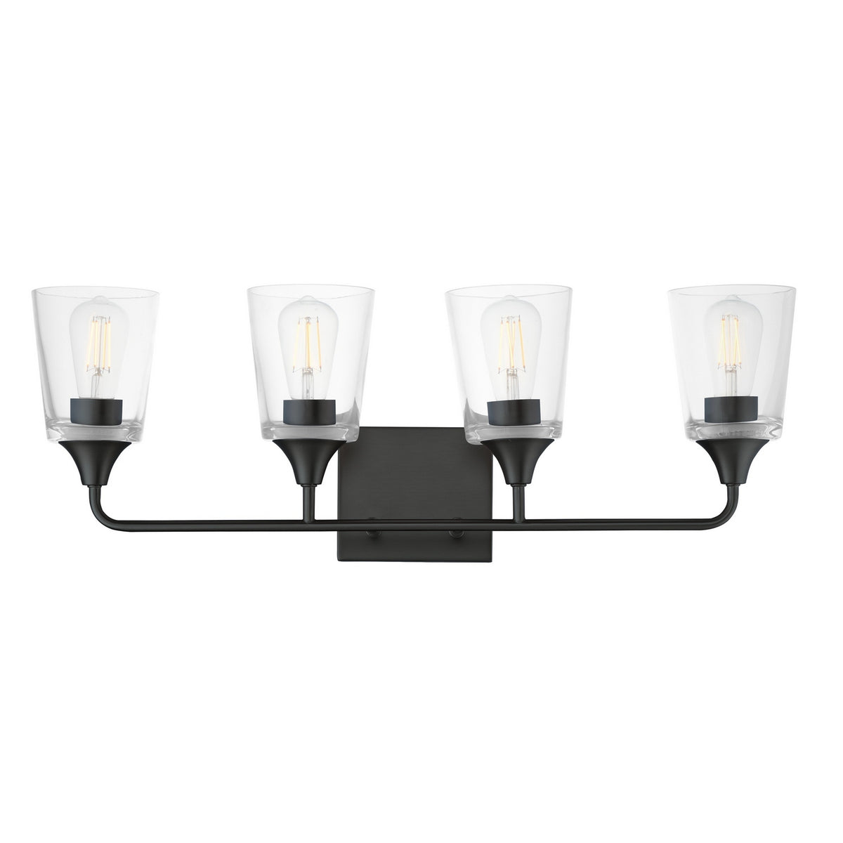 Maxim - 12884CLBK - Four Light Bath Vanity - Hudson - Black