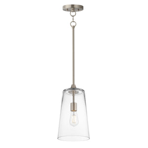 Maxim - 12886CLSN - One Light Pendant - Hudson - Satin Nickel