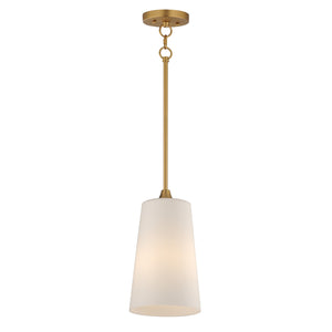 Maxim - 12886SWNAB - One Light Pendant - Hudson - Natural Aged Brass