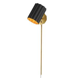 Maxim - 18050BKGL - One Light Wall Sconce - Primrose - Gold Leaf
