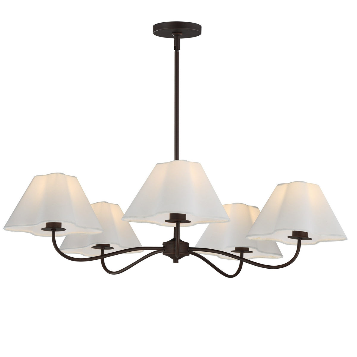 Maxim - 18105WTOI - Five Light Chandelier - Saxon - Oil Rubbed Bronze