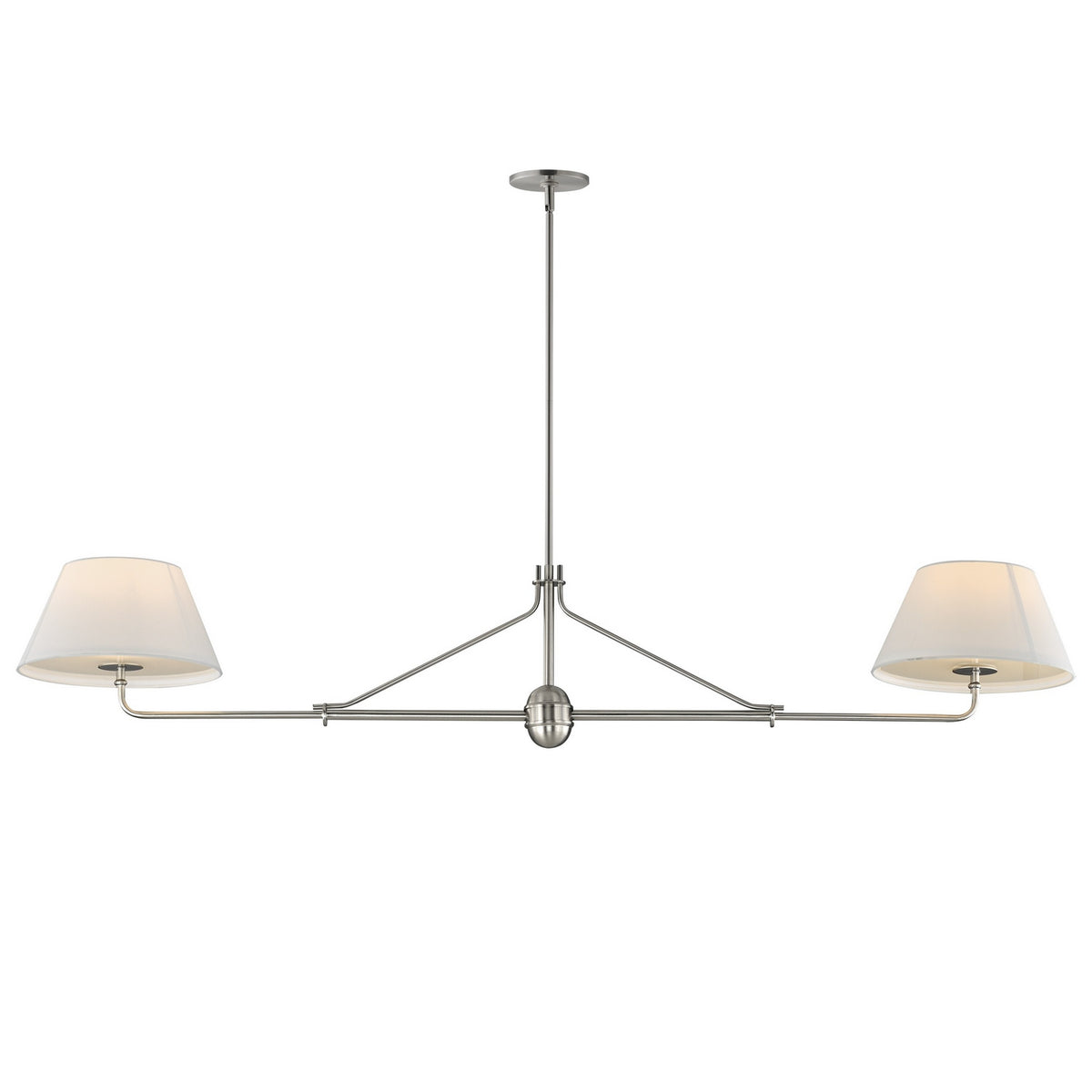 Maxim - 18412OFPN - Two Light Pendant - Dunbridge - Polished Nickel