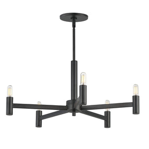 Maxim - 21365BK - Five Light Chandelier - Emana - Black