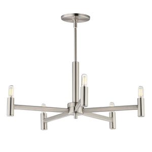 Maxim - 21365SN - Five Light Chandelier - Emana - Satin Nickel
