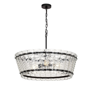 Maxim - 21874CLBZ - Four Light Chandelier - Ruche - Bronze