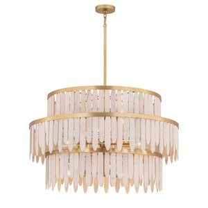 Maxim - 22514WWTNAB - Ten Light Chandelier - Marimba - Weathered White