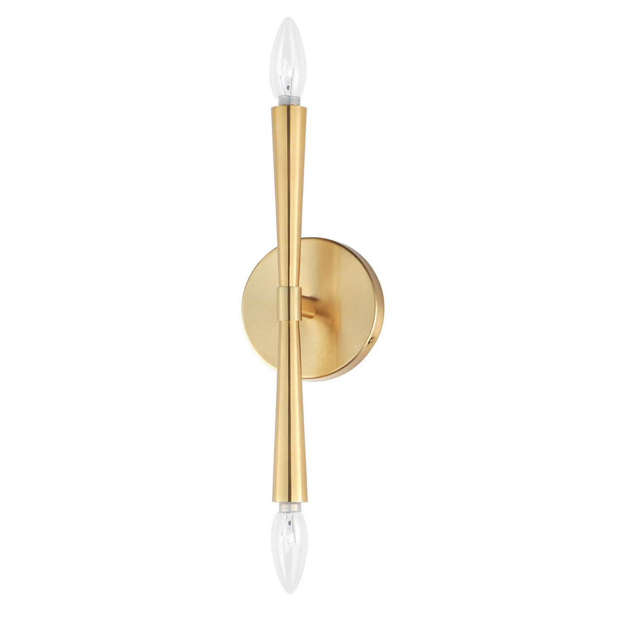 Maxim - 24620SBR - Two Light Wall Sconce - Rome - Satin Brass
