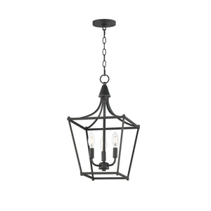 Maxim - 25313BK - Three Light Pendant - Clifton - Black
