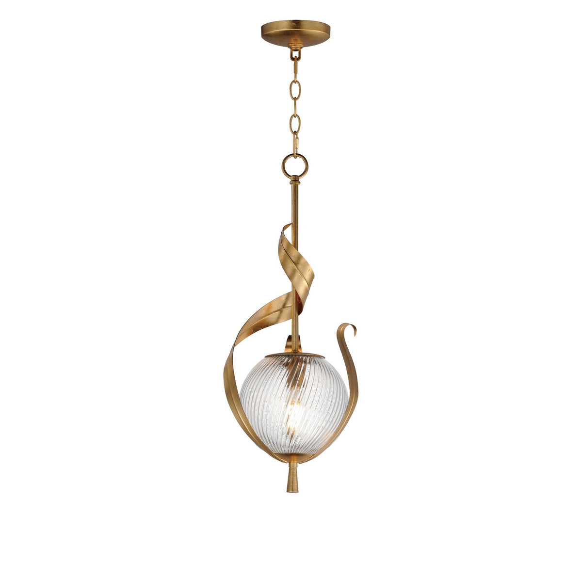 Maxim - 28712CRGL - One Light Pendant - Firenze - Gold Leaf