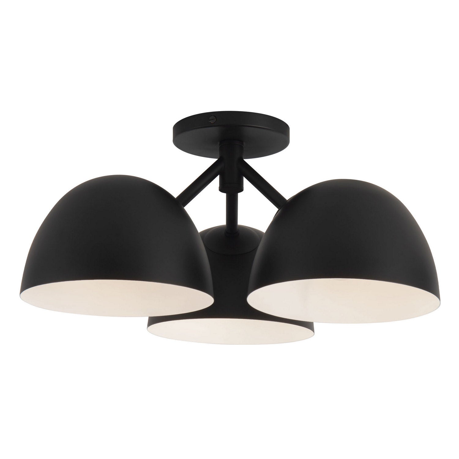 Kuzco Lighting - SF13317-BK - Three Light Semi-Flush Mount - Fosso - Black