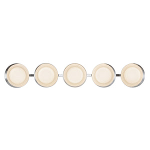 Kuzco Lighting - VL77936-CH/OP - LED Bathroom Vanity - Cleo - Chrome/Opal Glass