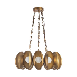 Alora - CH305725VB - LED Chandelier - Cortez - Vintage Brass