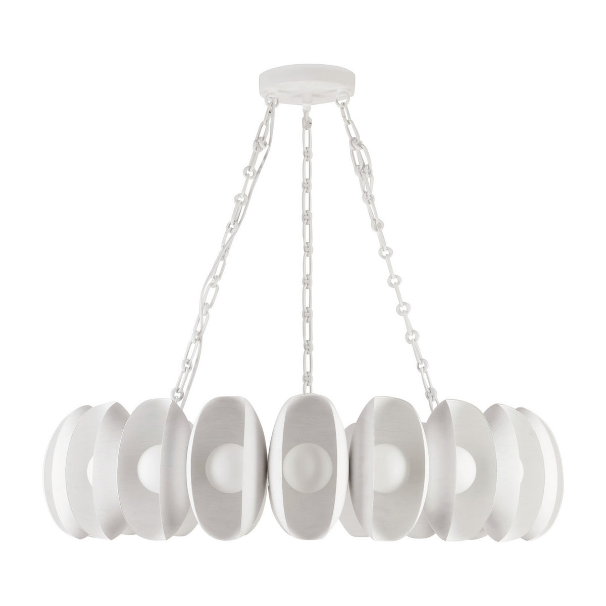 Alora - CH305737AW - LED Chandelier - Cortez - Antique White
