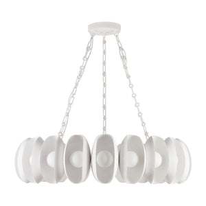 Alora - CH305737AW - LED Chandelier - Cortez - Antique White