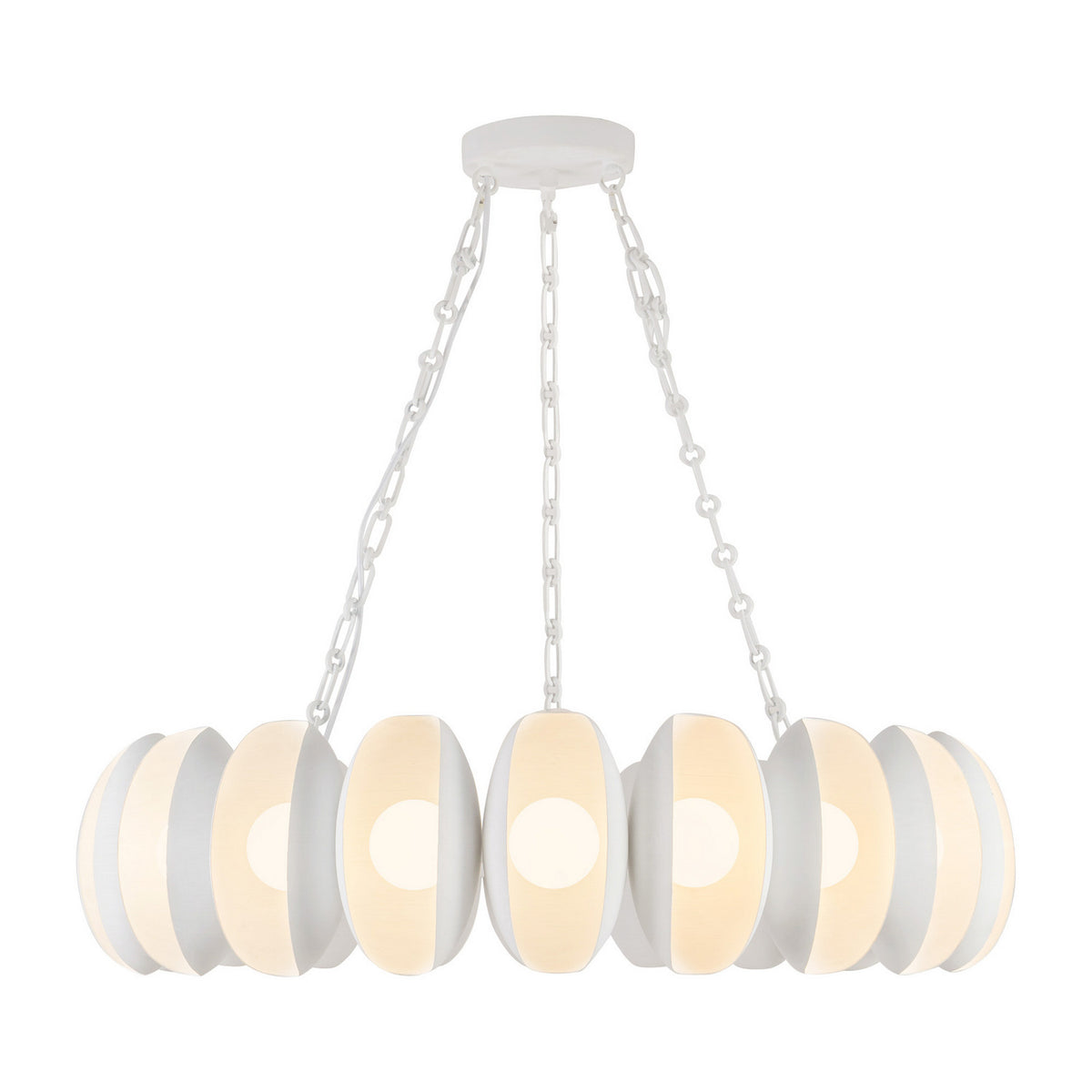 Alora - CH305737AW - LED Chandelier - Cortez - Antique White