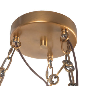 Alora - CH305737VB - LED Chandelier - Cortez - Vintage Brass