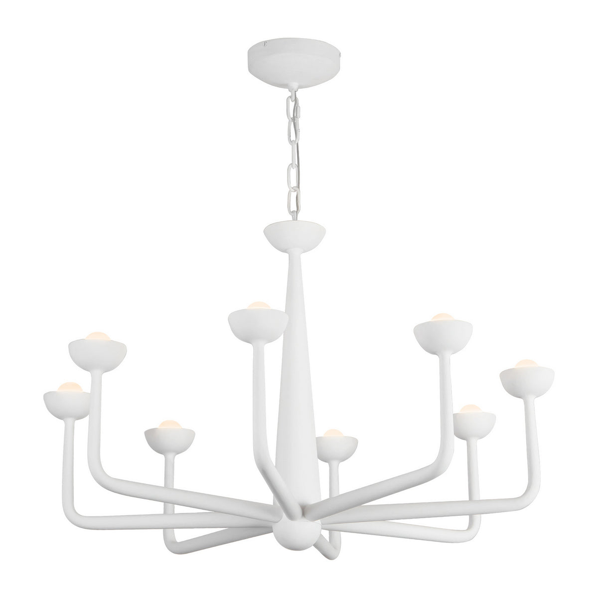 Alora - CH313830AW - LED Chandelier - Spade - Antique White