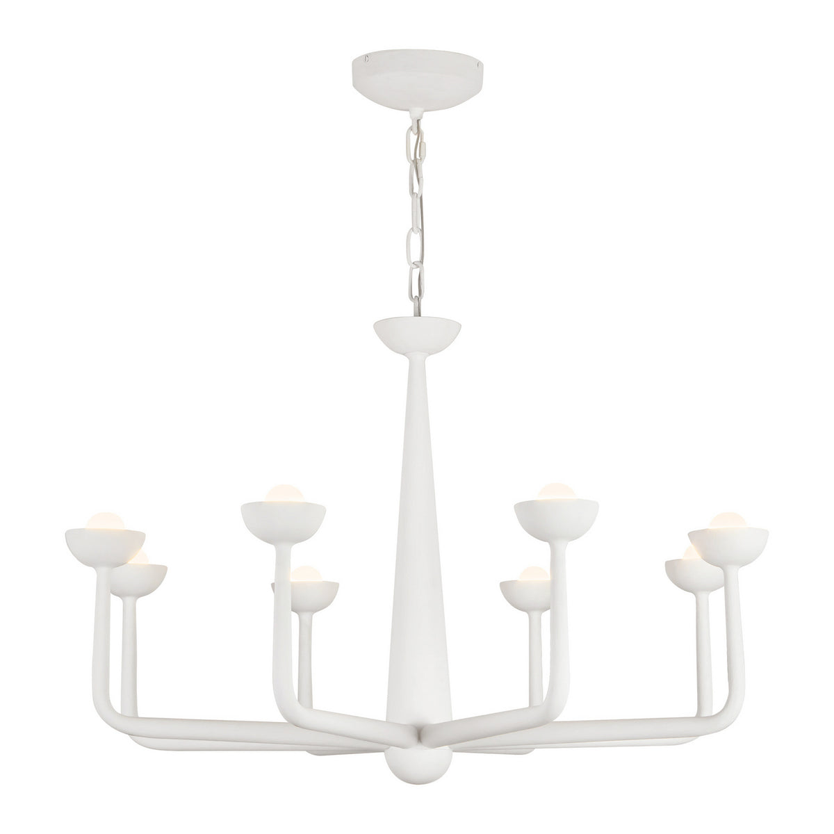Alora - CH313830AW - LED Chandelier - Spade - Antique White