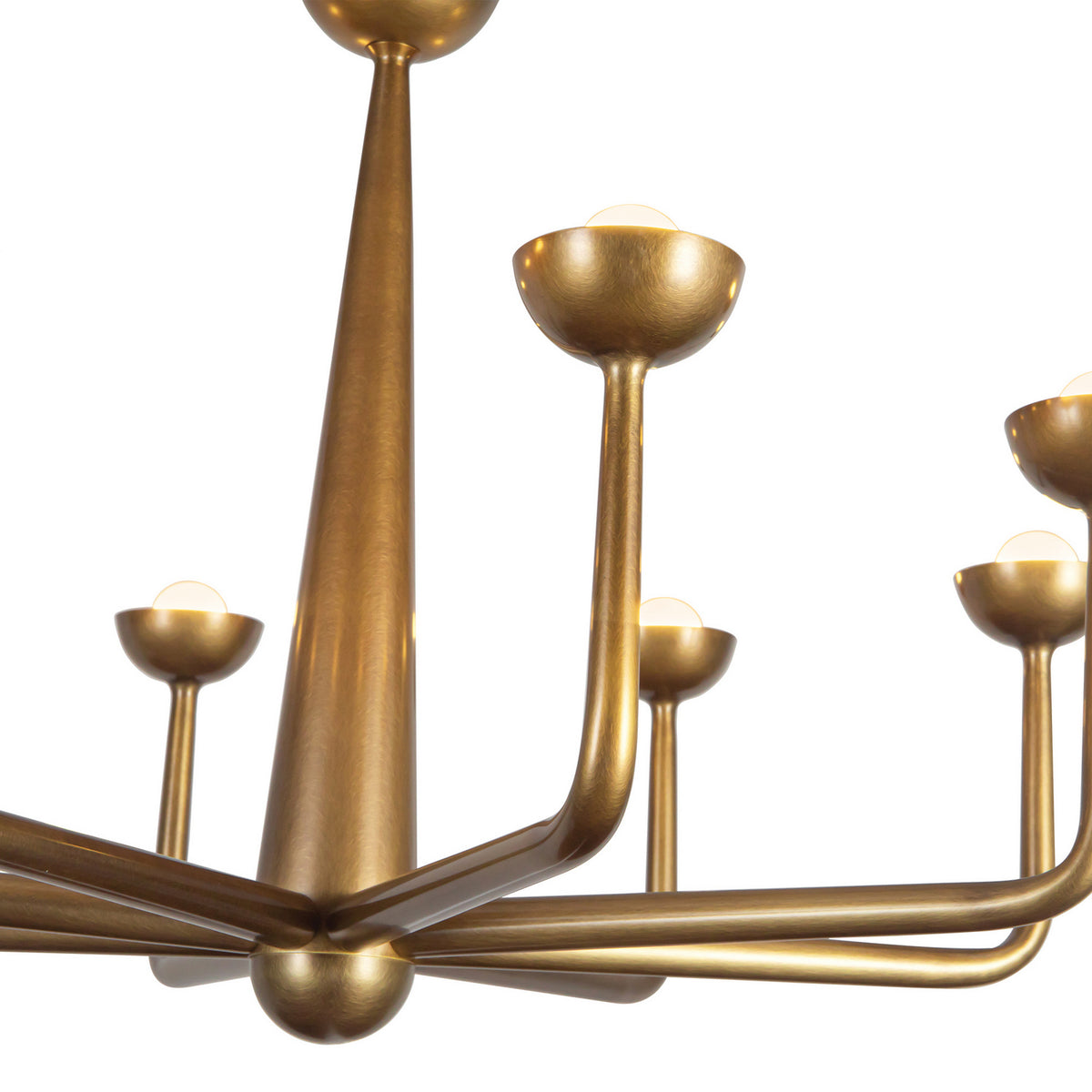 Alora - CH313830VB - LED Chandelier - Spade - Vintage Brass