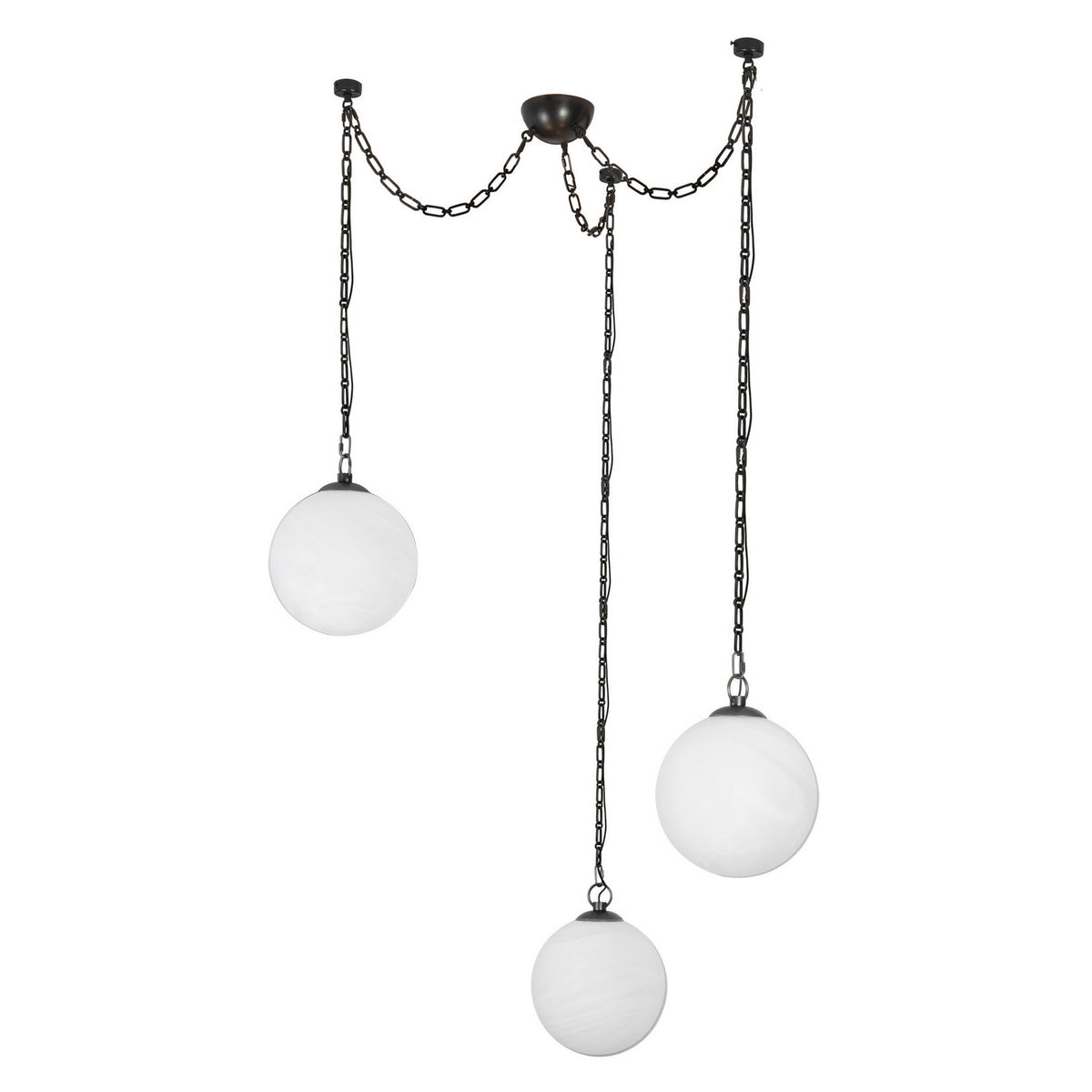 Alora - CH363103UBCDG - LED Chandelier - Petra - Urban Bronze/Cloud Glass