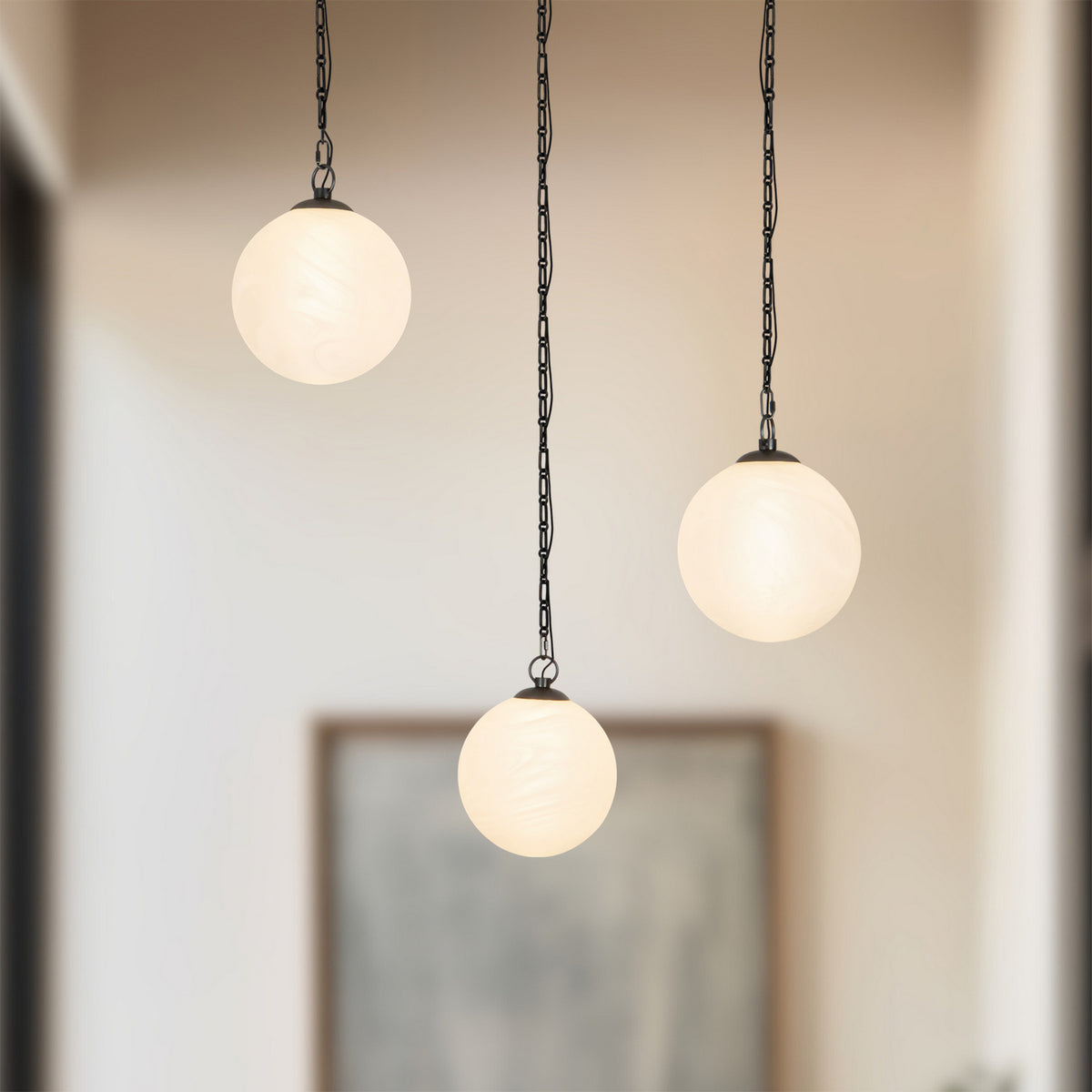 Alora - CH363103UBCDG - LED Chandelier - Petra - Urban Bronze/Cloud Glass