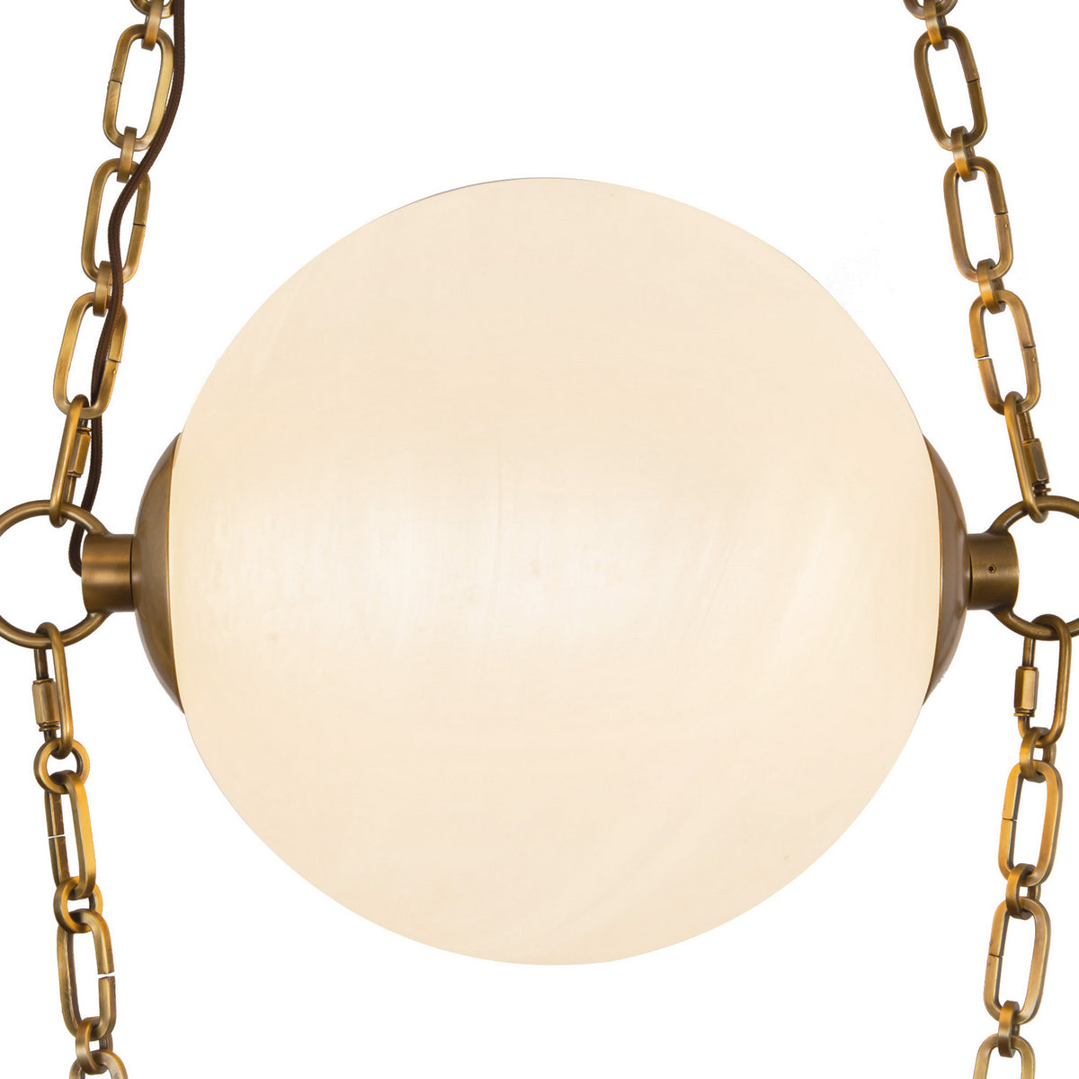 Alora - CH372103VBCDG - LED Chandelier - Petra - Vintage Brass/Cloud Glass