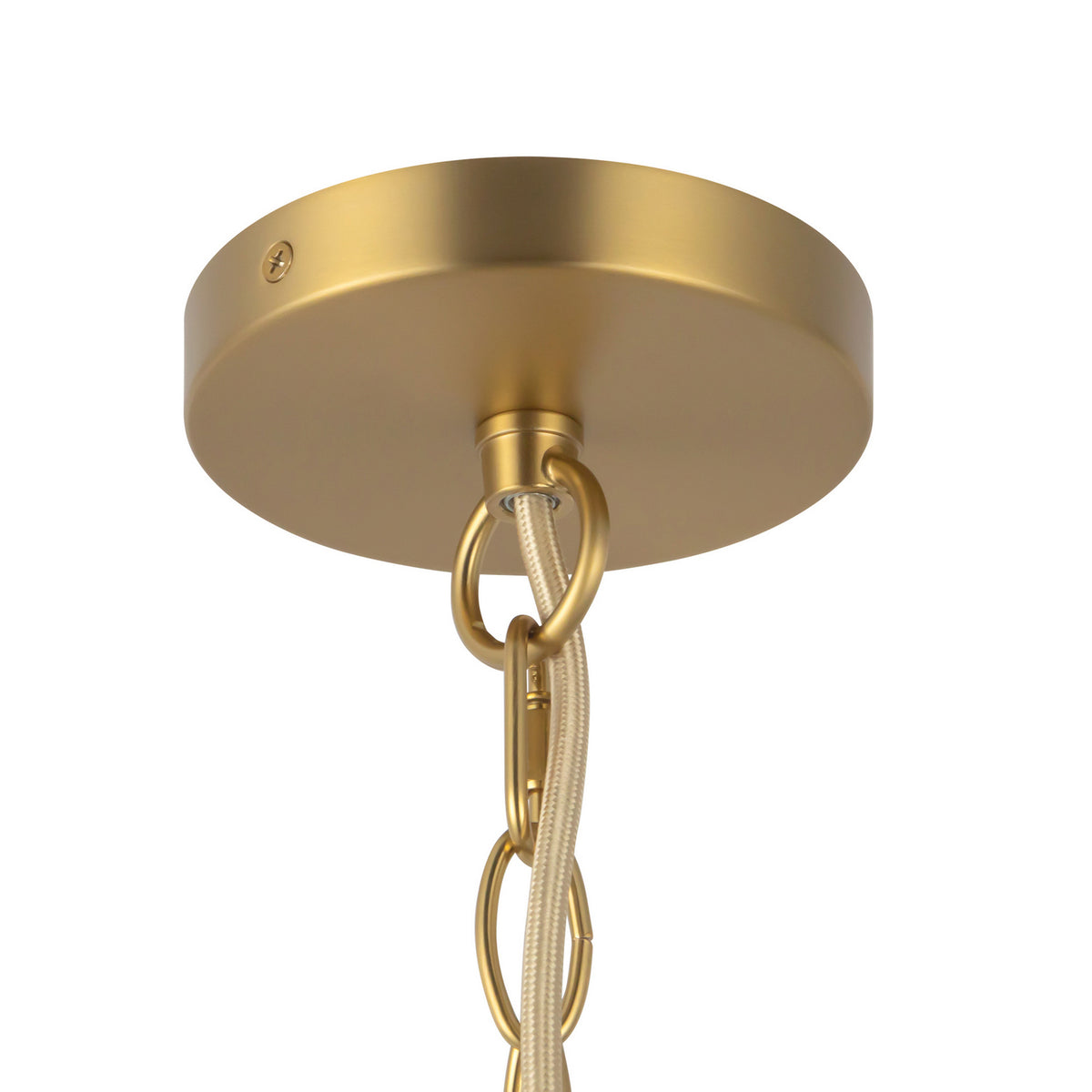 Alora - CH654318BGRC - Three Light Chandelier - Faye - Brushed Gold/Clear Ribbed Glass
