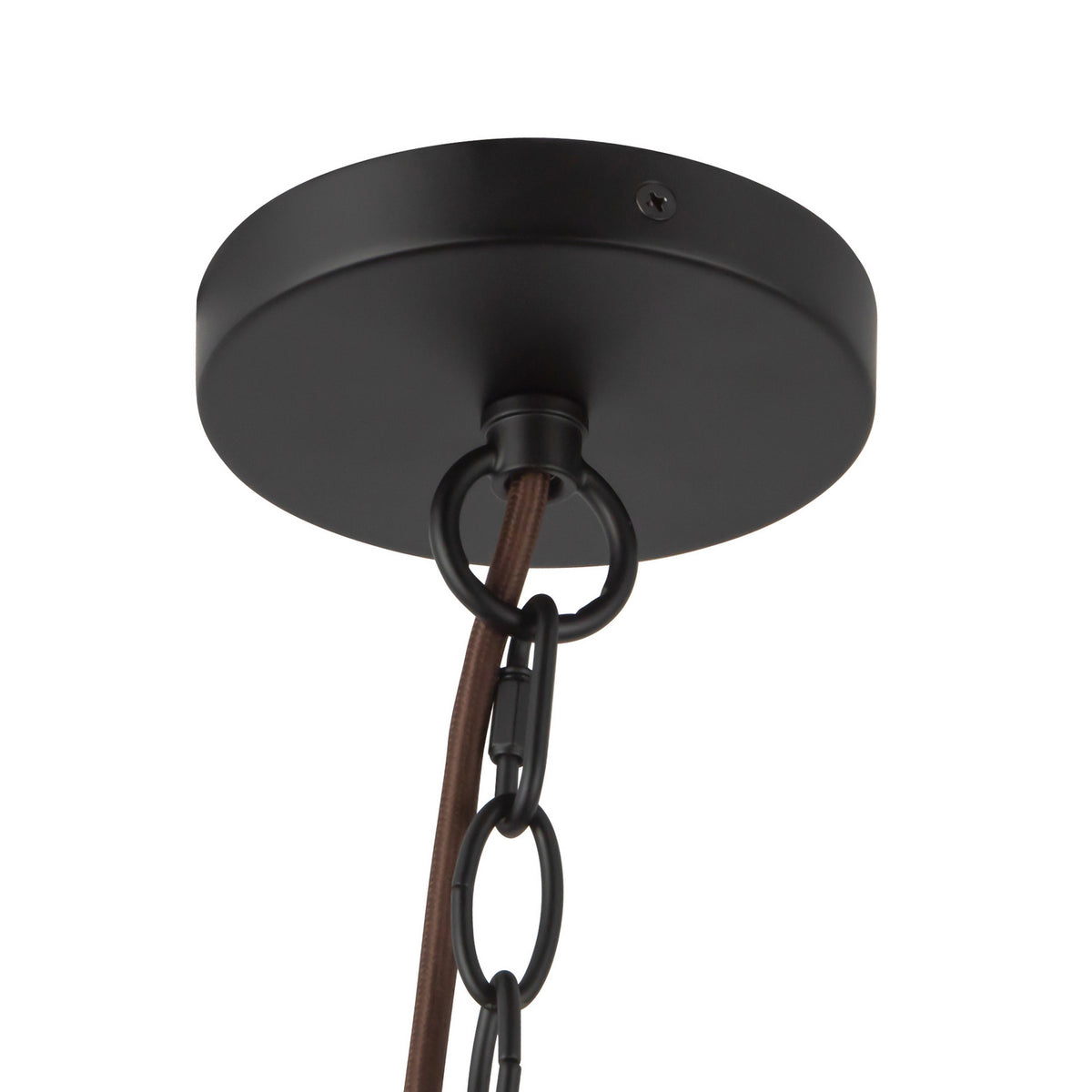Alora - CH654318MBSM - Three Light Chandelier - Faye - Matte Black/Smoked Solid Glass