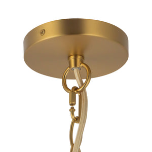 Alora - CH654624BGSM - Six Light Chandelier - Faye - Brushed Gold/Smoked Glass