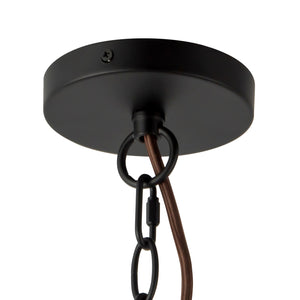 Alora - CH654624MBRC - Six Light Chandelier - Faye - Matte Black/Clear Ribbed Glass