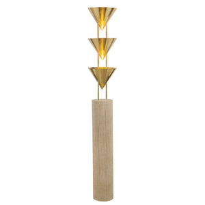 Alora - FL341367PTB - Three Light Floor Lamp - Versus - Patina Brass