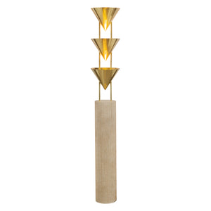 Alora - FL341367PTB - Three Light Floor Lamp - Versus - Patina Brass