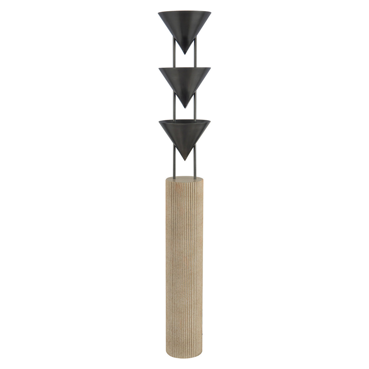 Alora - FL341367STA - Three Light Floor Lamp - Versus - Aged Steel