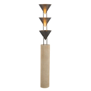 Alora - FL341367STA - Three Light Floor Lamp - Versus - Aged Steel