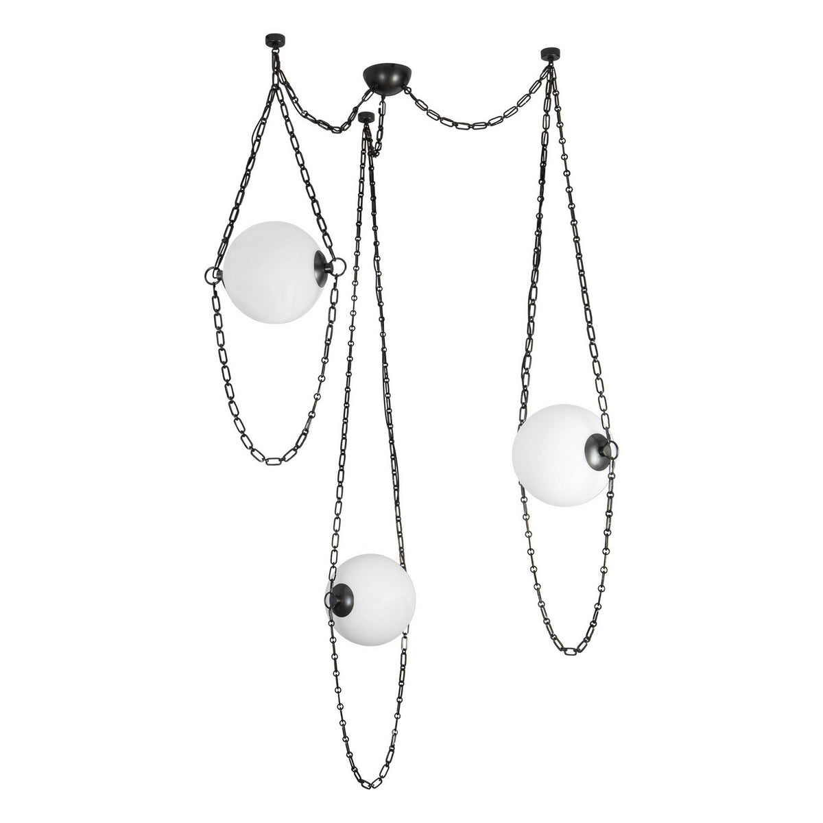 Alora - CH372103UBCDG - LED Chandelier - Petra - Urban Bronze/Cloud Glass