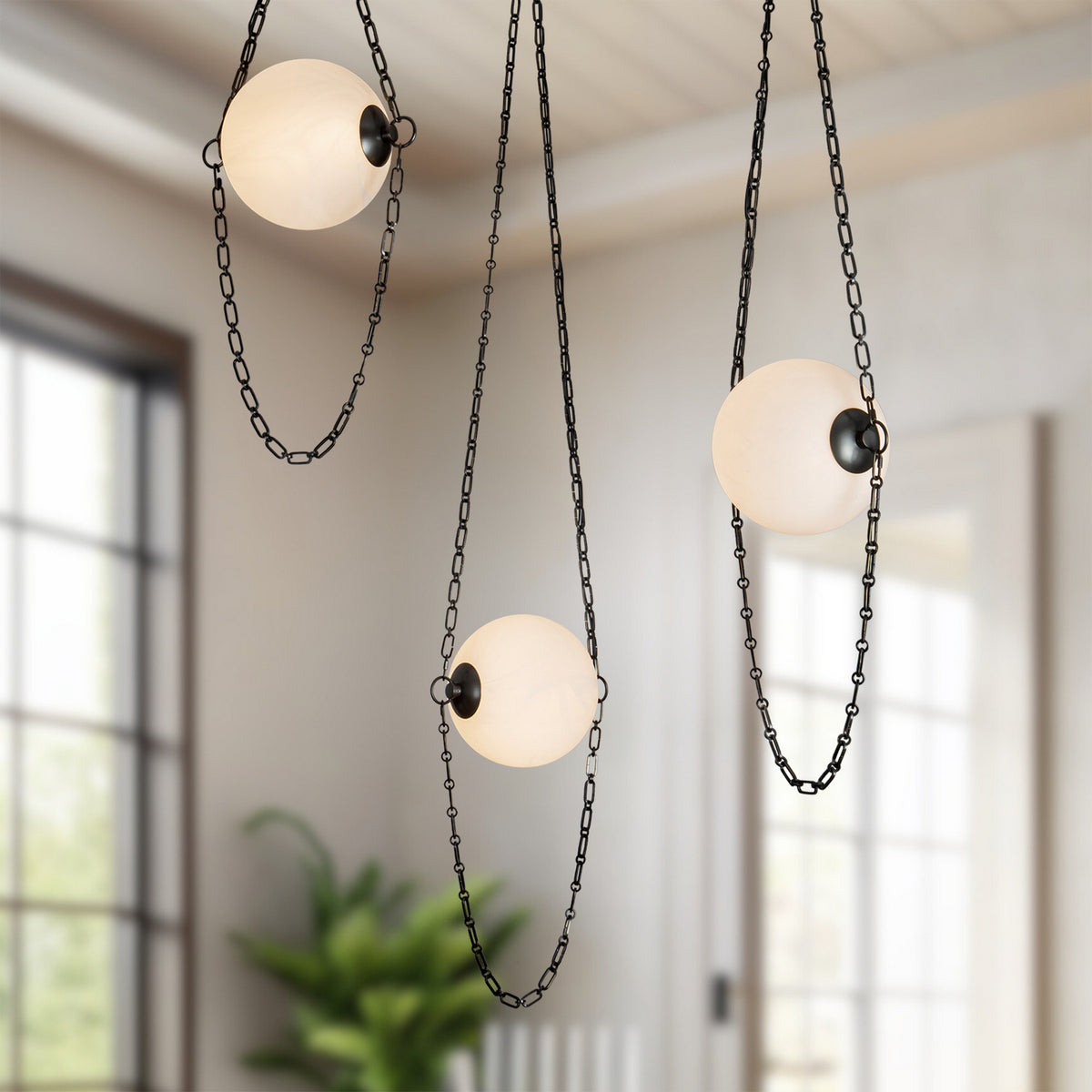 Alora - CH372103UBCDG - LED Chandelier - Petra - Urban Bronze/Cloud Glass