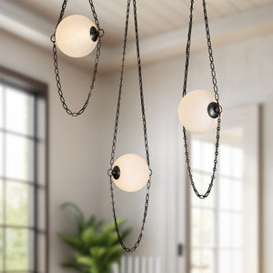 Alora - CH372103UBCDG - LED Chandelier - Petra - Urban Bronze/Cloud Glass