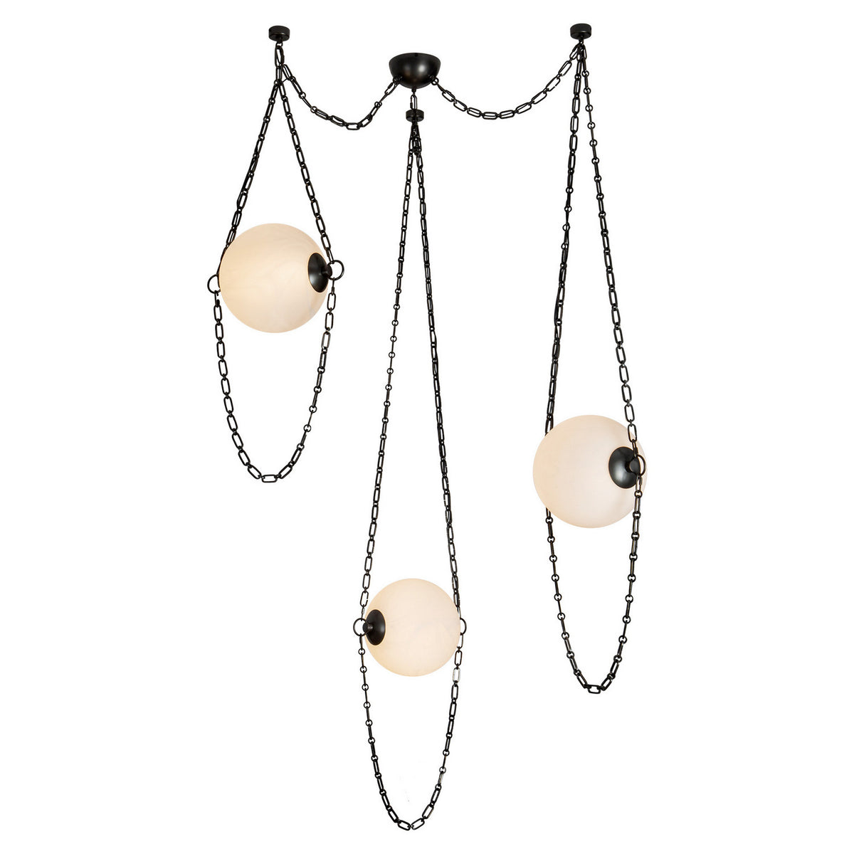 Alora - CH372103UBCDG - LED Chandelier - Petra - Urban Bronze/Cloud Glass
