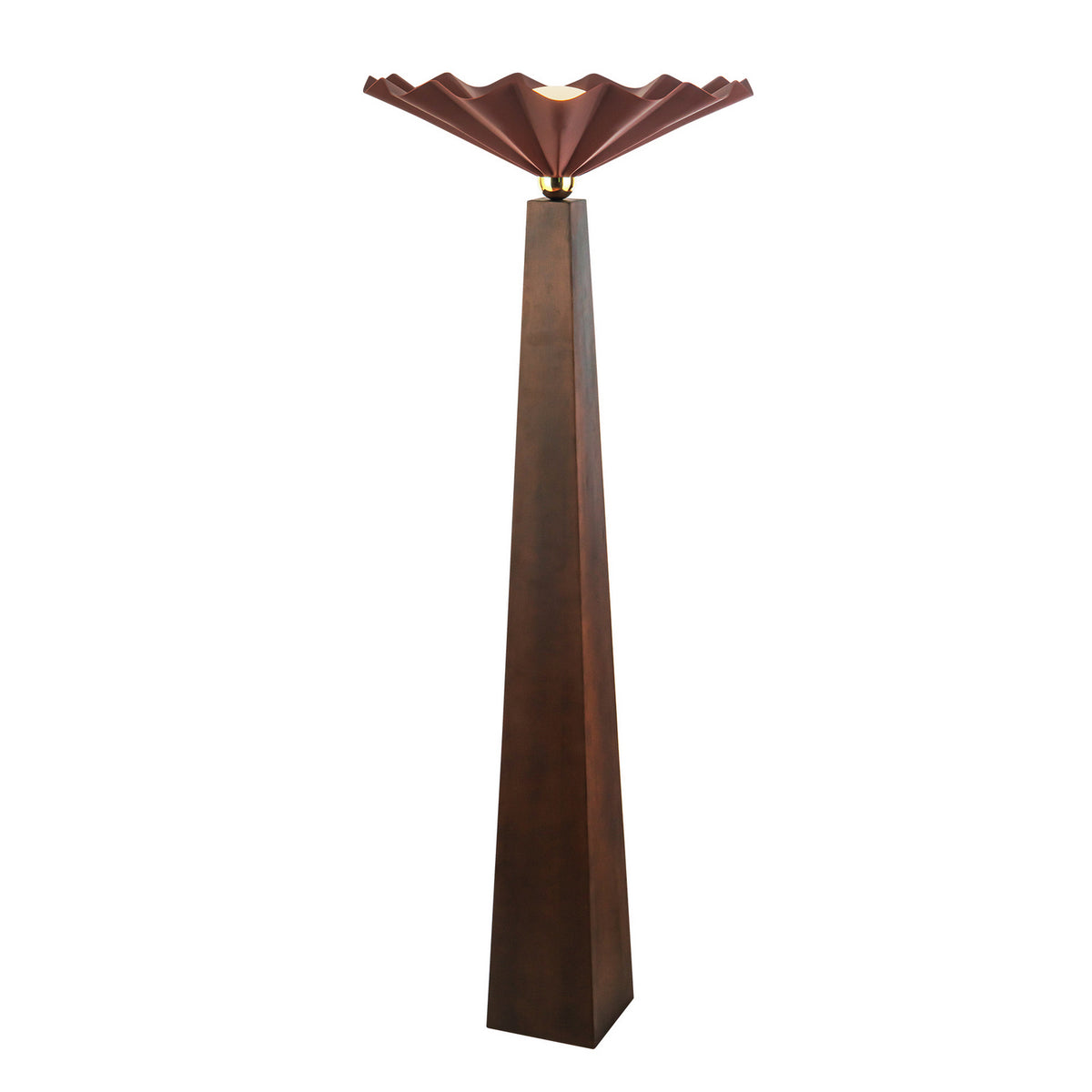 Alora - FL354064BGD - One Light Floor Lamp - Furrow - Burgundy