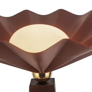Alora - FL354064BGD - One Light Floor Lamp - Furrow - Burgundy