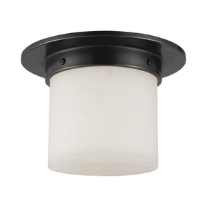 Alora - FM360085UBAR - One Light Flush Mount - Mineral - Urban Bronze/Alabaster