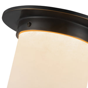 Alora - FM360085UBAR - One Light Flush Mount - Mineral - Urban Bronze/Alabaster