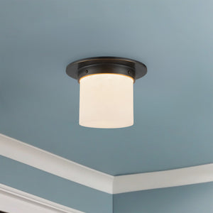 Alora - FM360085UBAR - One Light Flush Mount - Mineral - Urban Bronze/Alabaster
