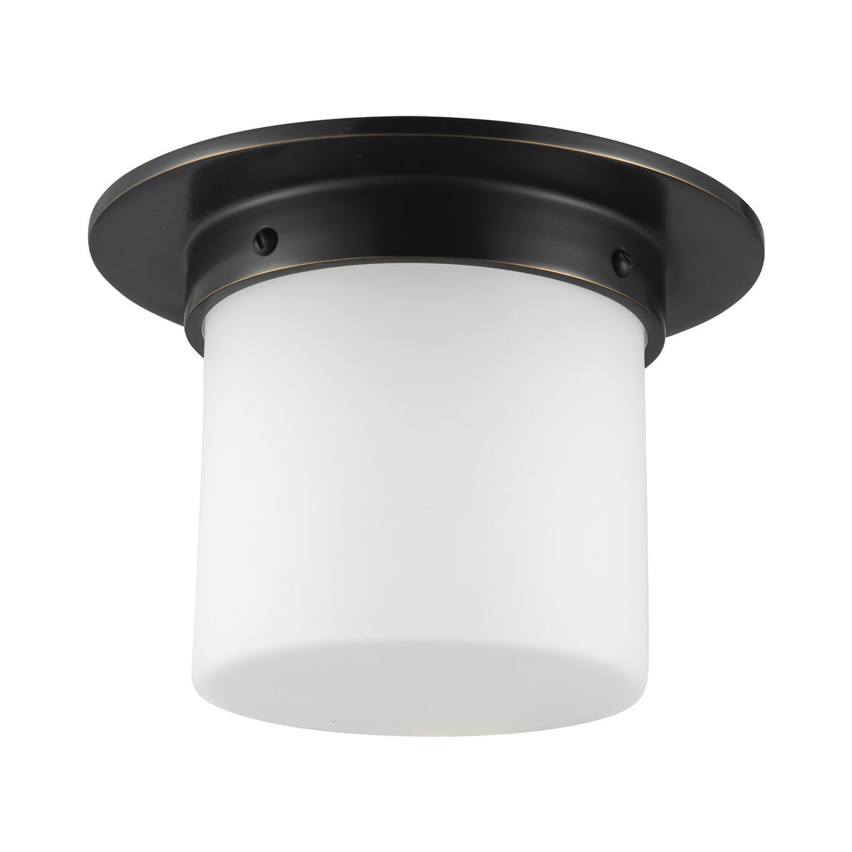 Alora - FM360085UBOP - One Light Flush Mount - Mineral - Urban Bronze/Matte Opal Glass