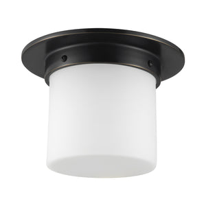 Alora - FM360085UBOP - One Light Flush Mount - Mineral - Urban Bronze/Matte Opal Glass
