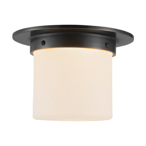 Alora - FM360085UBOP - One Light Flush Mount - Mineral - Urban Bronze/Matte Opal Glass