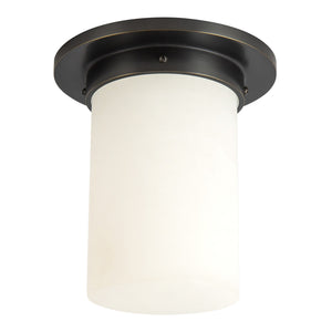 Alora - FM360808UBAR - One Light Flush Mount - Mineral - Urban Bronze/Alabaster
